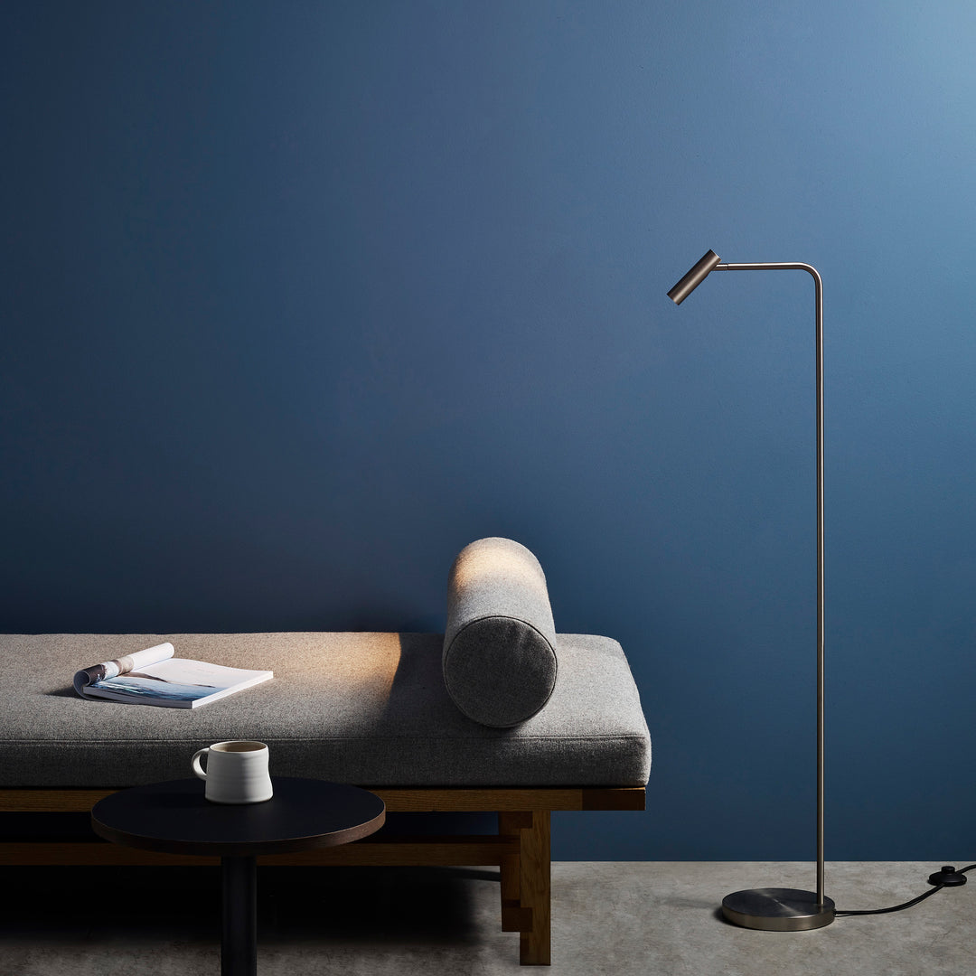 Enna Floor LED Matt Nickel