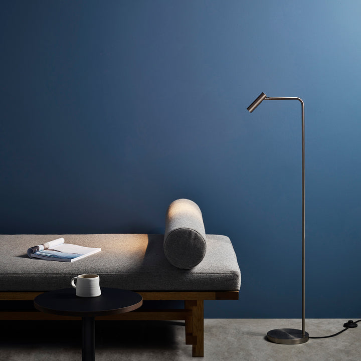 Enna Floor LED Matt Nickel