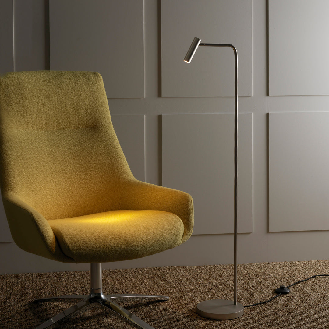 Enna Floor LED Matt Nickel