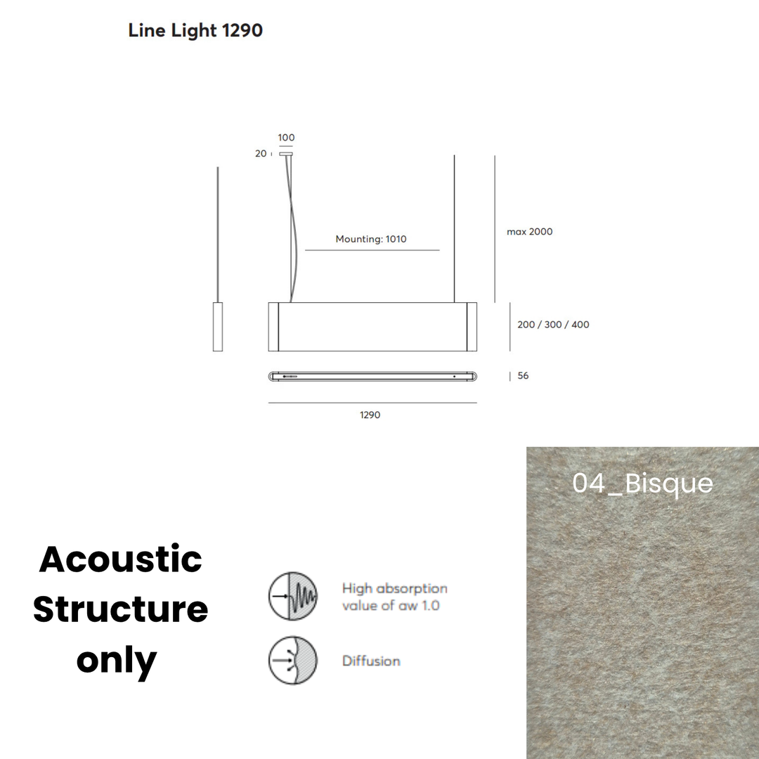 Line Acoustic Fixture Only