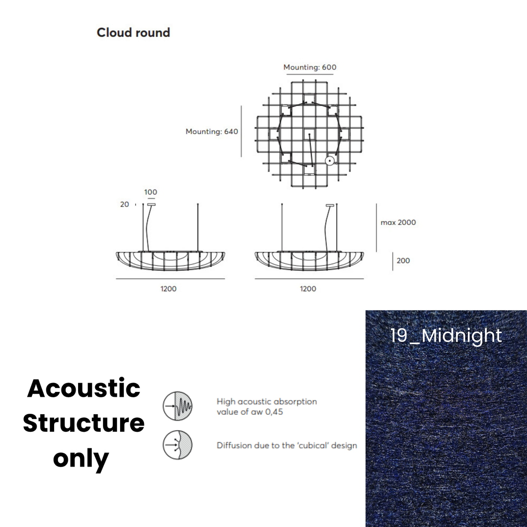 Cloud Acoustic Fixture Only