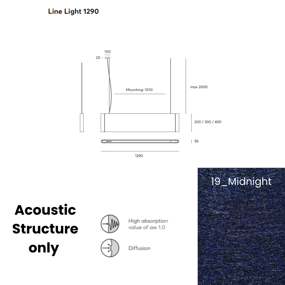 Line Acoustic Fixture Only