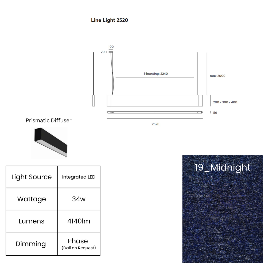 Line LED 2520mm
