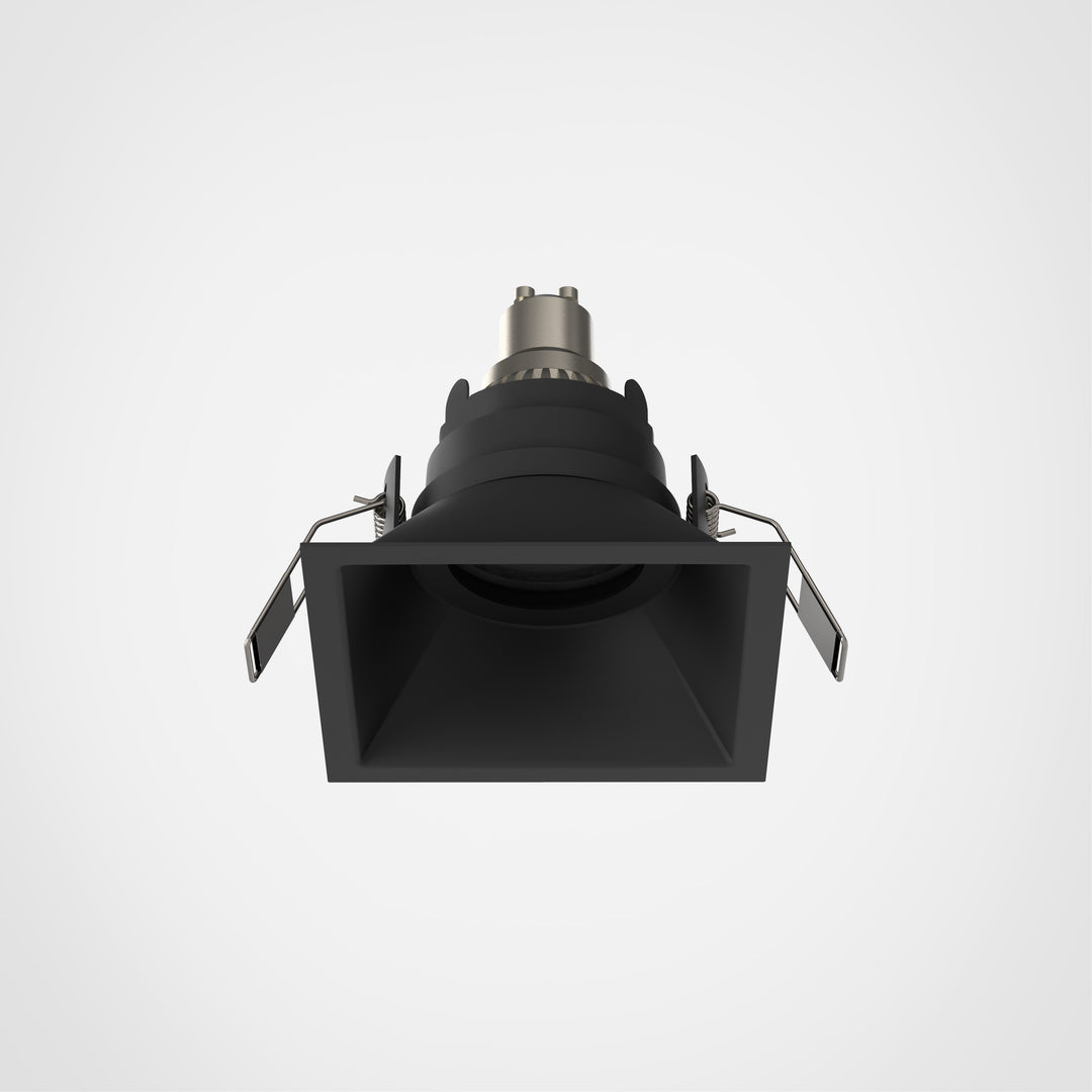 Minima Slimline Square Fixed Fire-Rated IP65 Matt Black