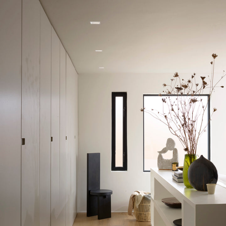 Minima Slimline Square Adjustable Fire-Rated Matt Black