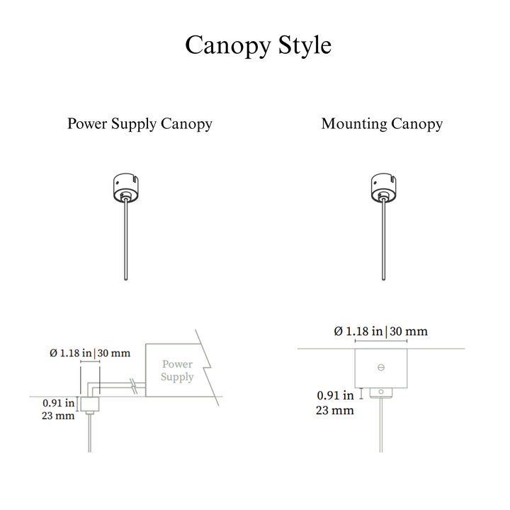 THIN Dyad Suspension Vertical - Mini Canopy