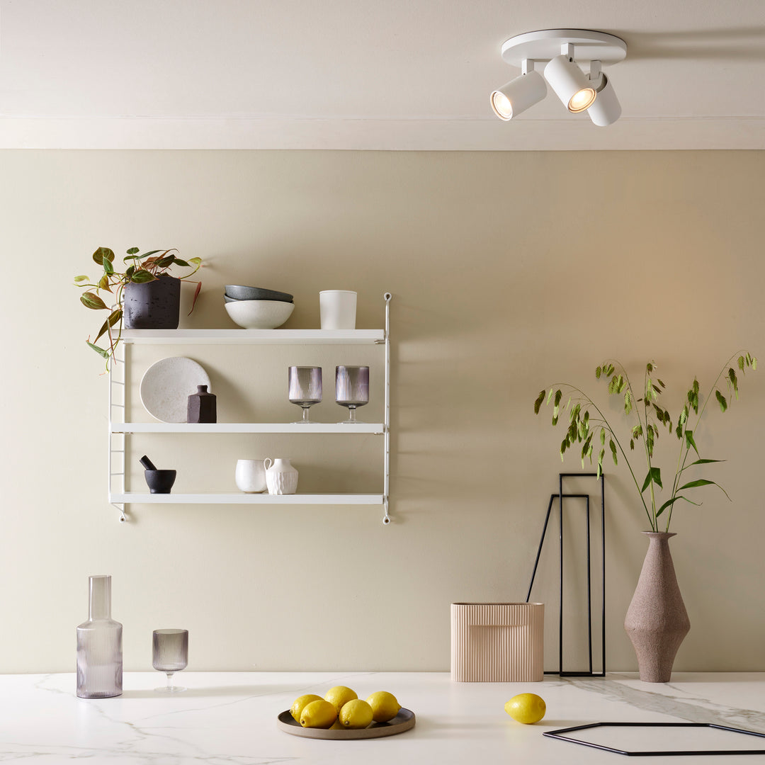 Ascoli Triple Round Textured White