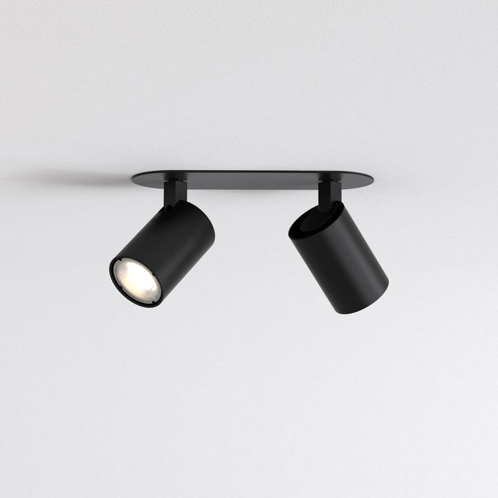 Ascoli Twin Recessed Matt Black