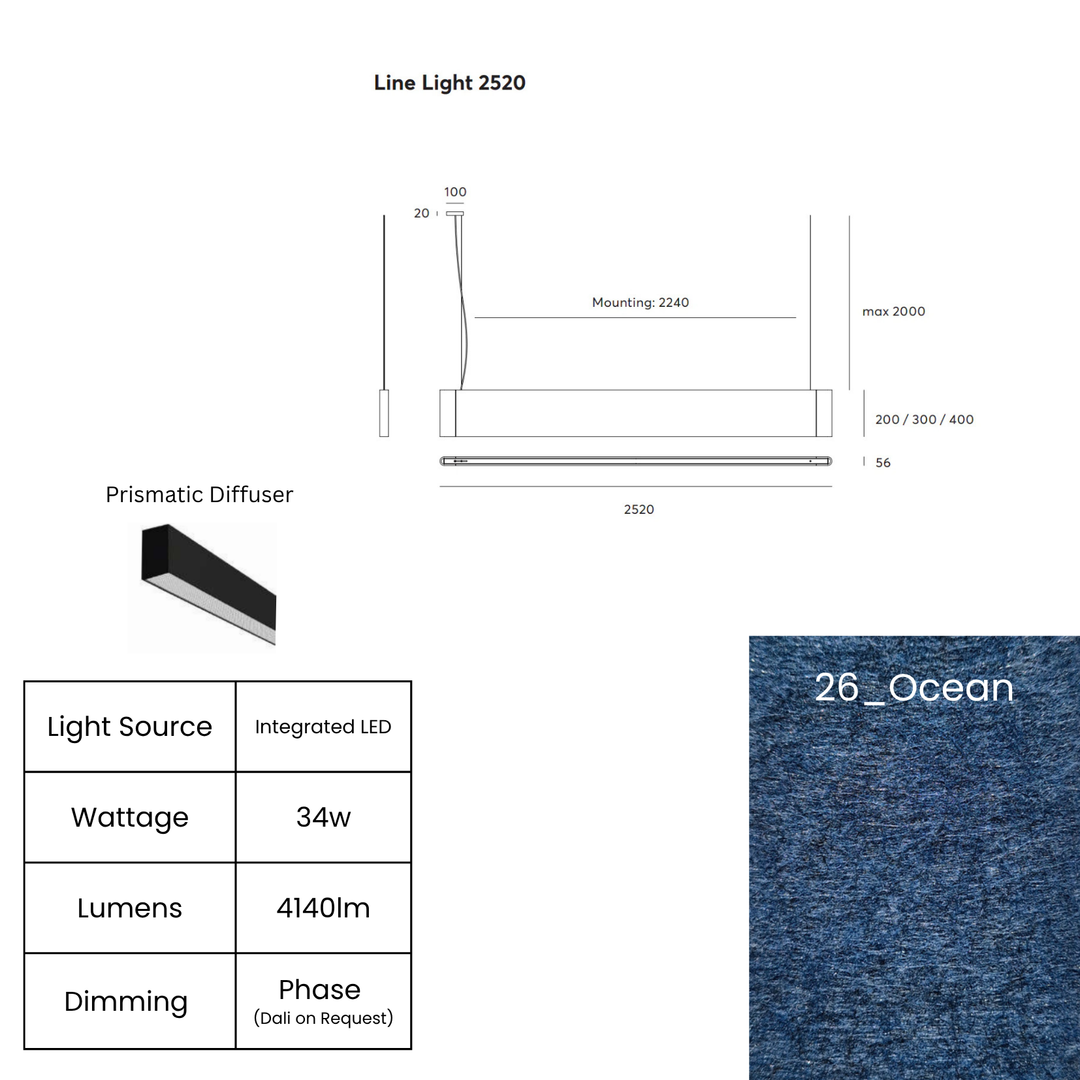 Line LED 2520mm