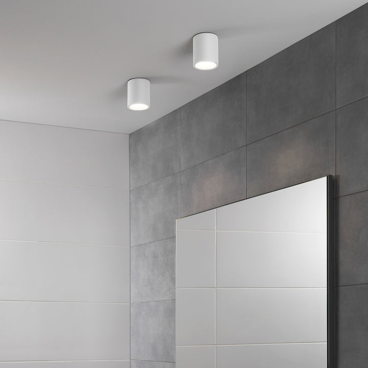 Kos Round 100 LED Textured Black