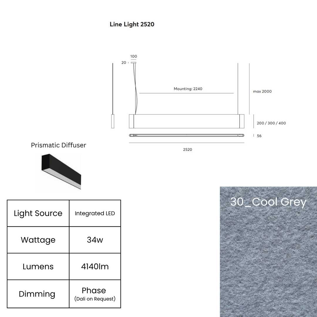 Line LED 2520mm