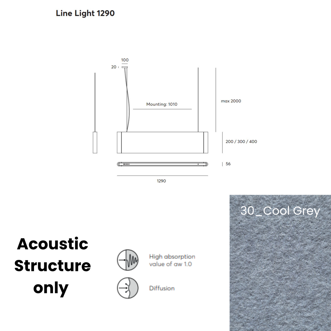 Line Acoustic Fixture Only