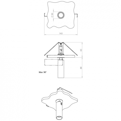 200 cent swing 90 trim - 1000lm