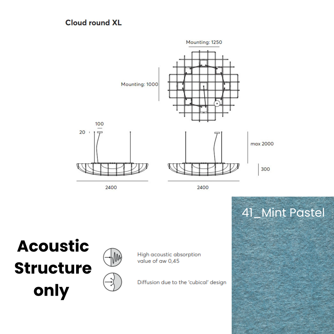 Cloud Acoustic Fixture Only