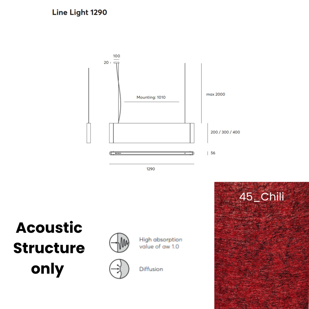 Line Acoustic Fixture Only