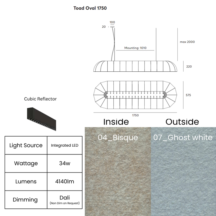 Toad Oval with Cubic Reflector