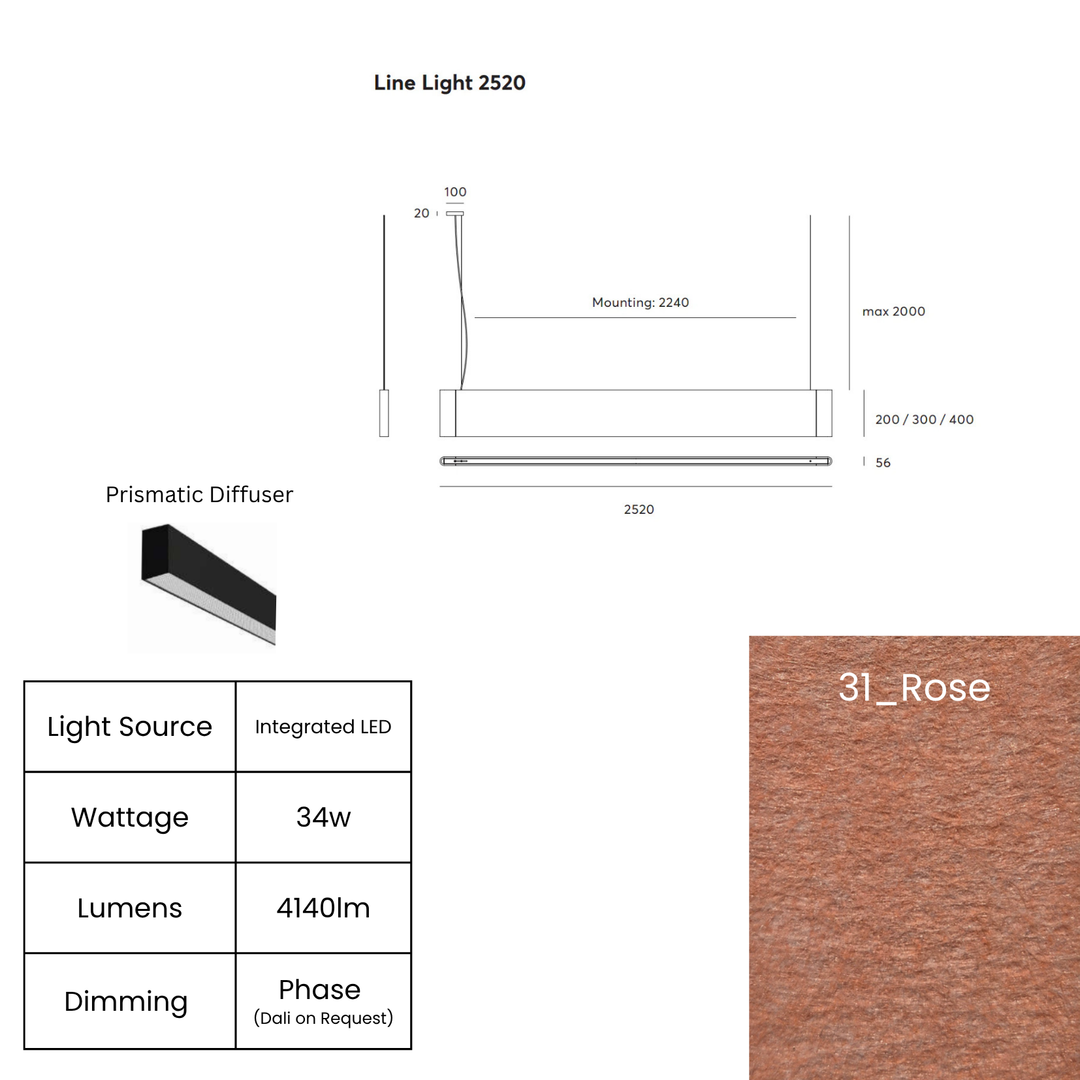Line LED 2520mm