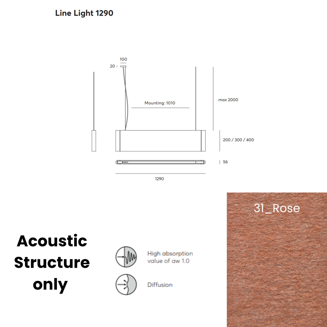 Line Acoustic Fixture Only