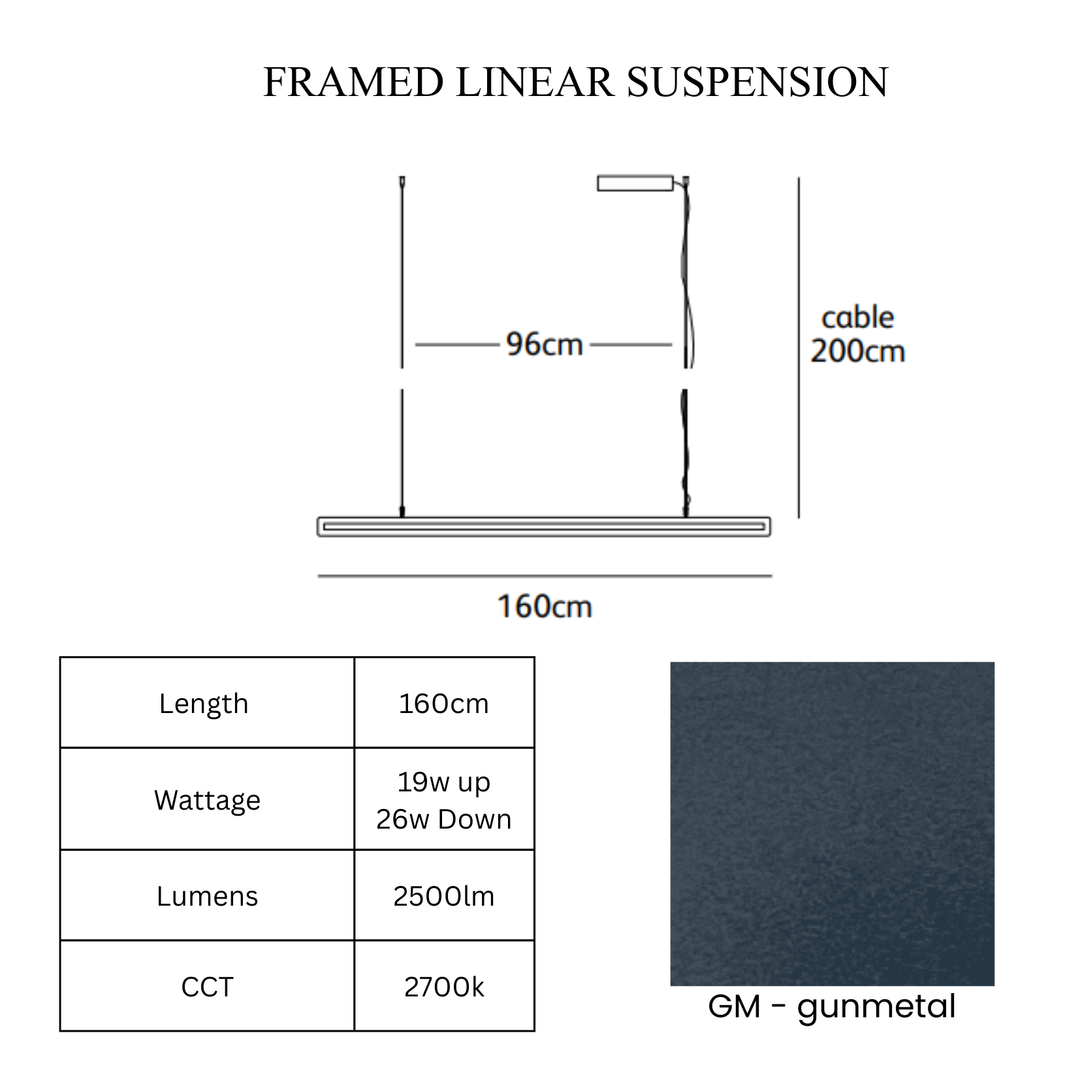 Framed Linear Suspension