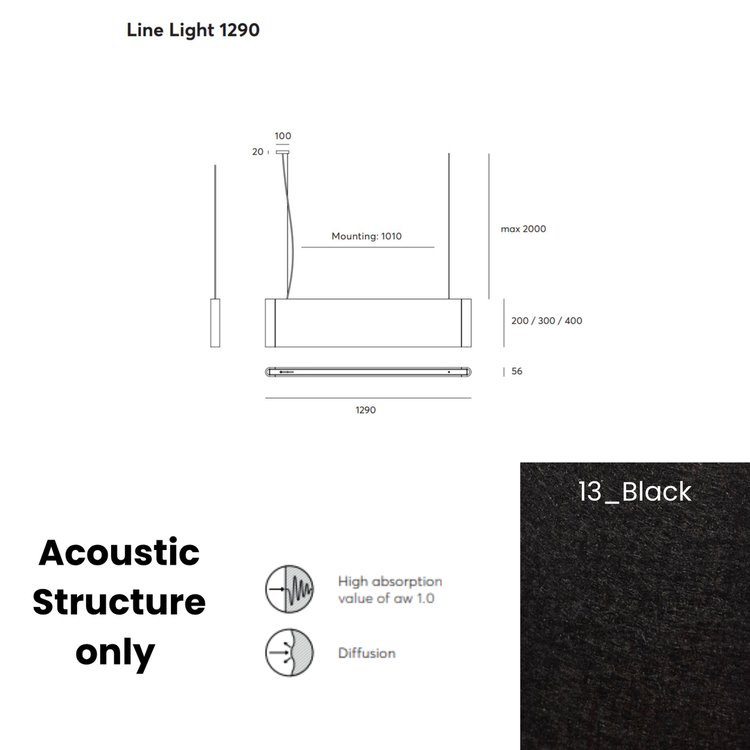 Line Acoustic Fixture Only