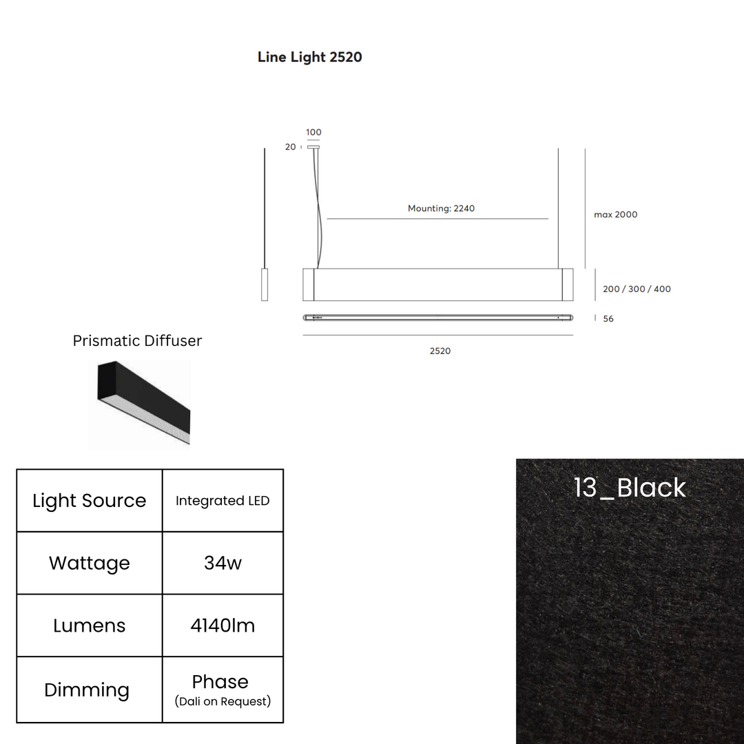 Line LED 2520mm