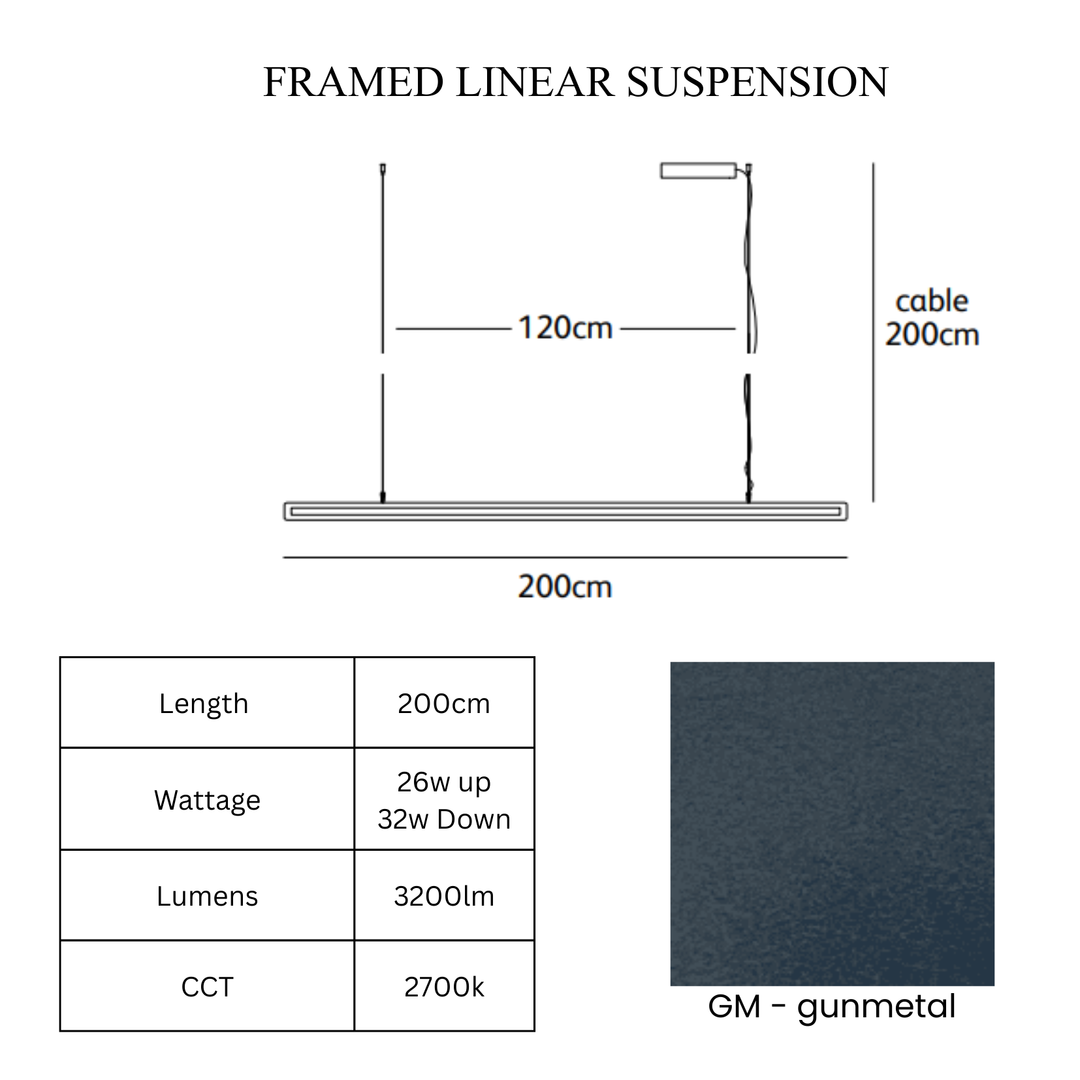 Framed Linear Suspension