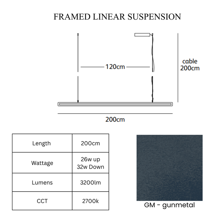 Framed Linear Suspension