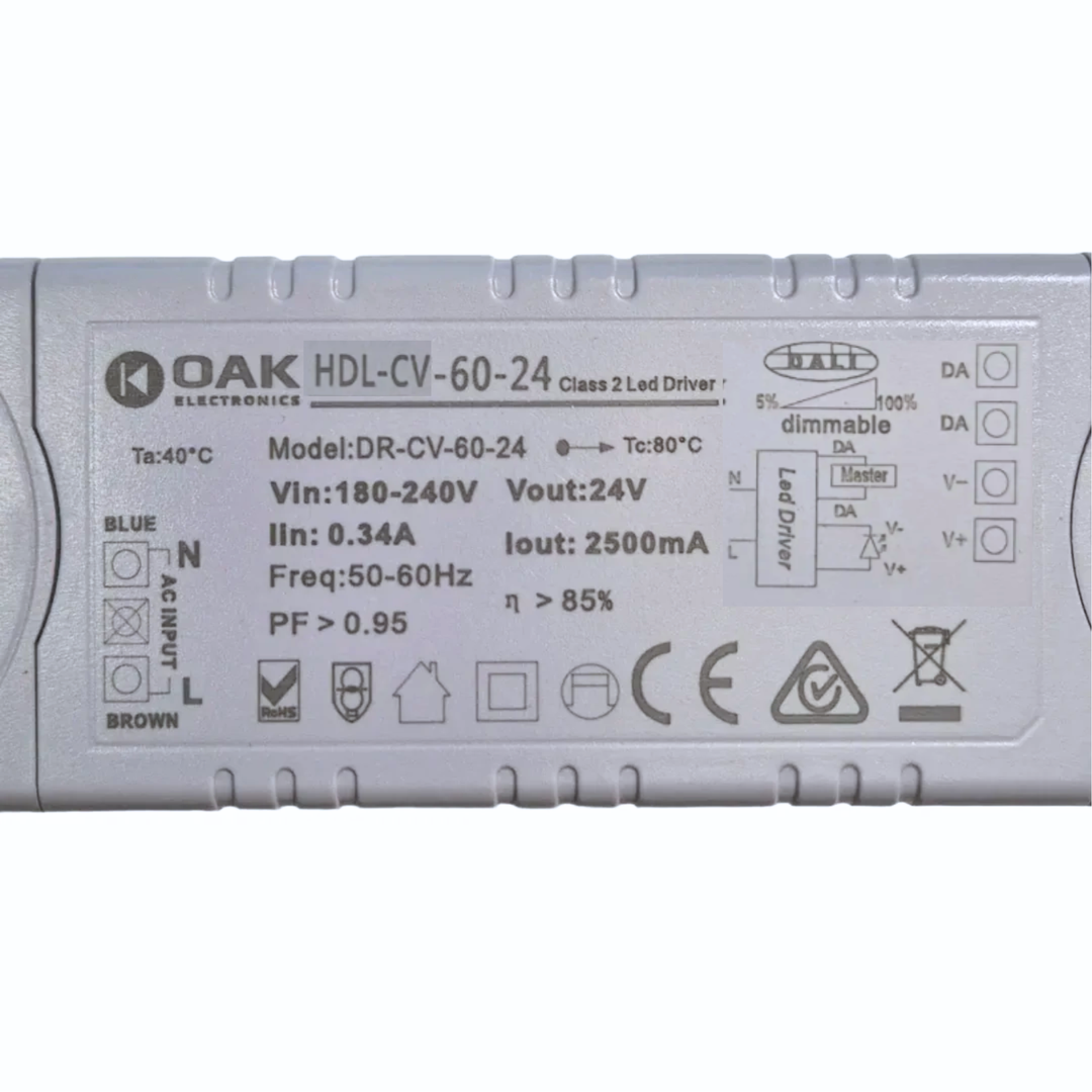 24v Dali dimmable Driver Max 60w