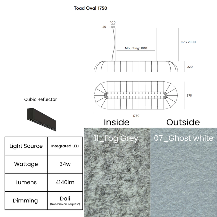 Toad Oval with Cubic Reflector