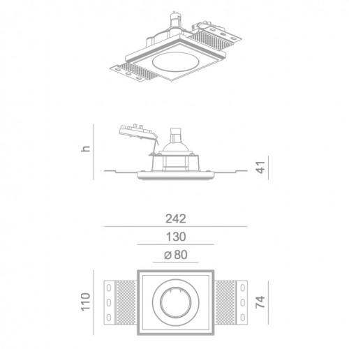 Pixo Trimless Adjustable