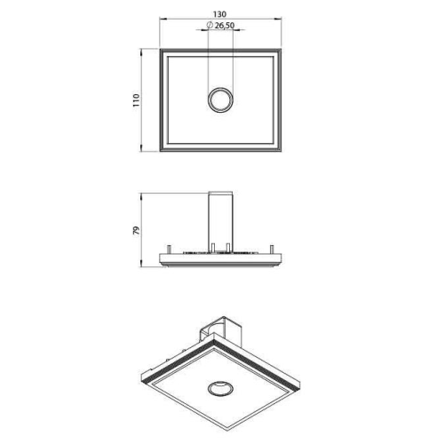 200 Cent Fixed Trimless Gen 2 IP54