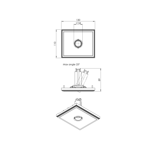 200 Cent Adjustable Trimless Gen 2 IP54