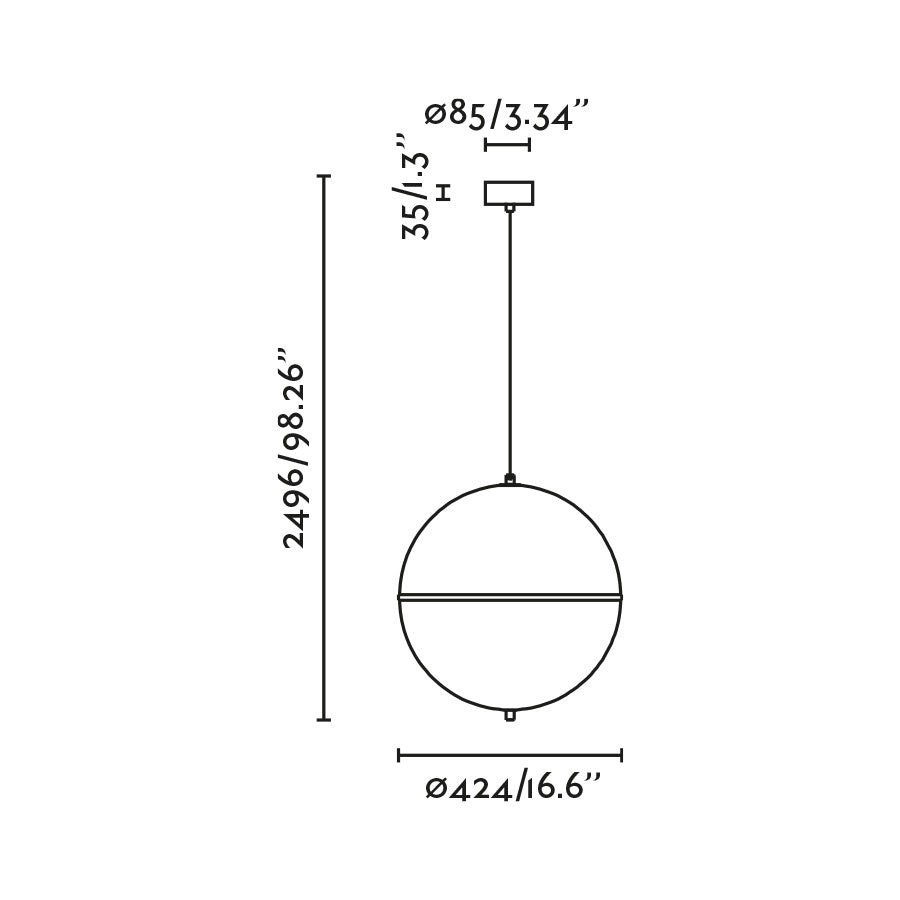 Dome Medium Pendant