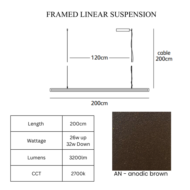 Framed Linear Suspension