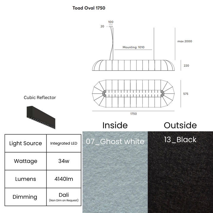 Toad Oval with Cubic Reflector