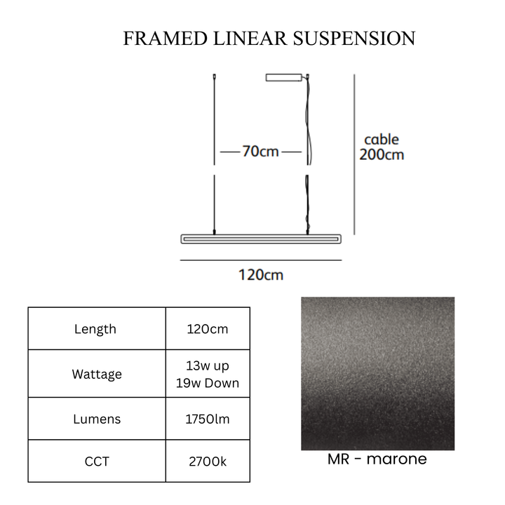 Framed Linear Suspension