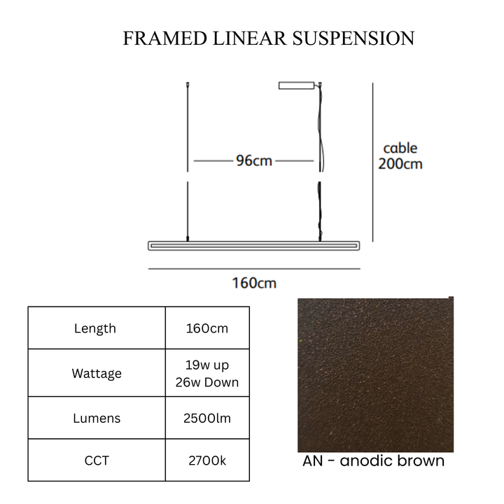 Framed Linear Suspension