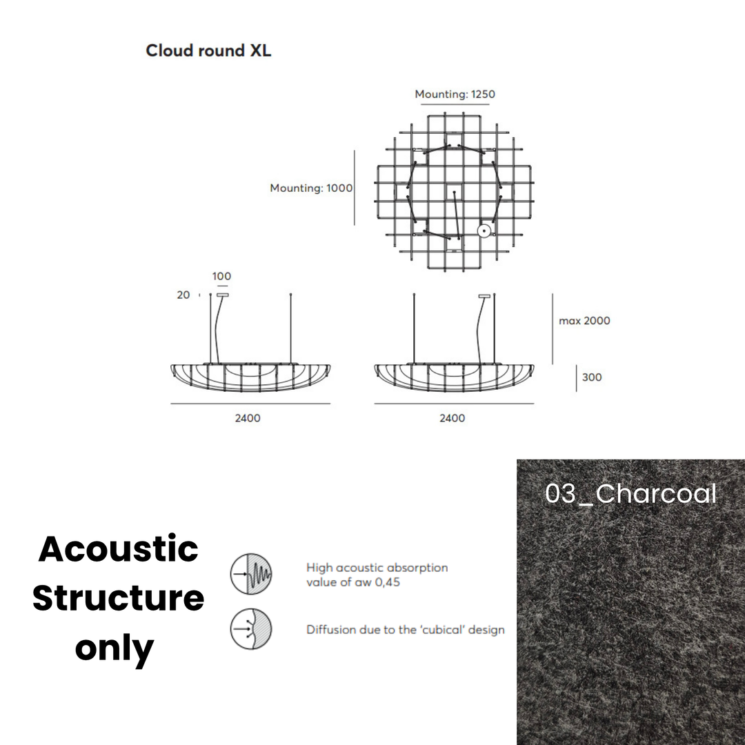 Cloud Acoustic Fixture Only