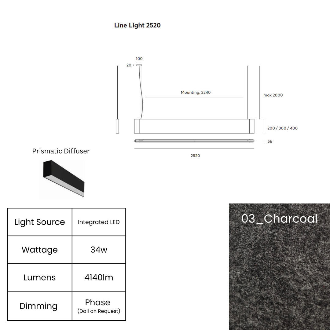 Line LED 2520mm