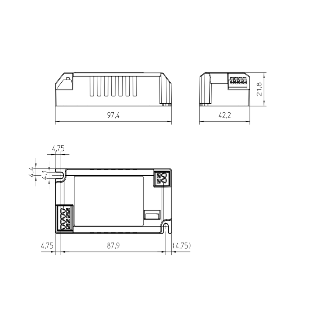 Constant Current Dali 2 Dimmable Driver - Multi output 26w Max