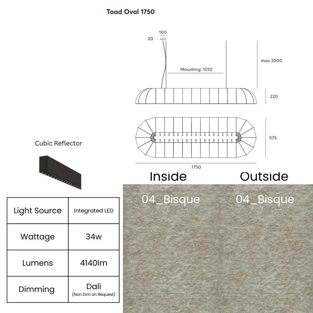 Toad Oval with Cubic Reflector