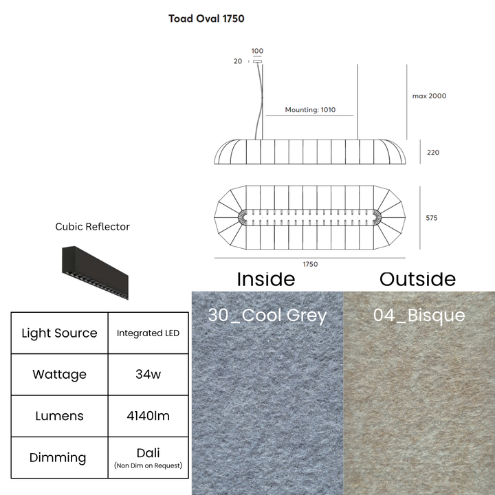 Toad Oval with Cubic Reflector