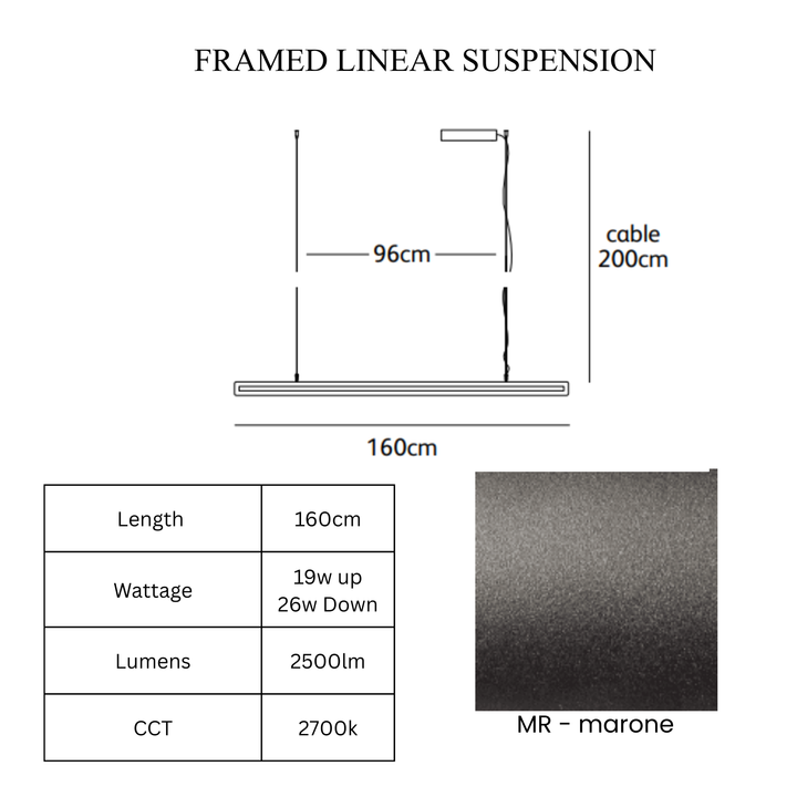 Framed Linear Suspension