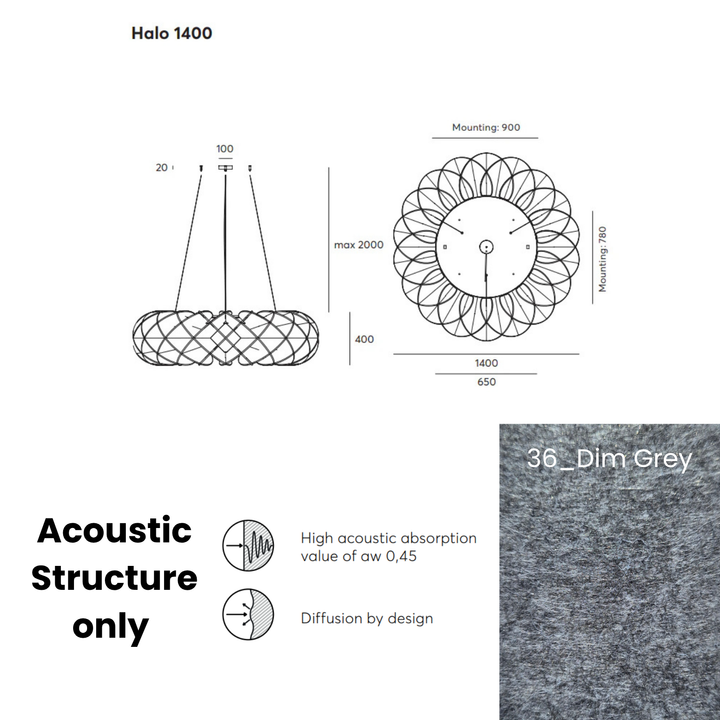Halo Acoustic  Fixture Only