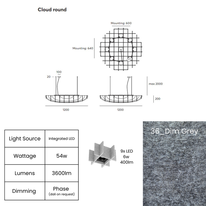 Cloud Round LED