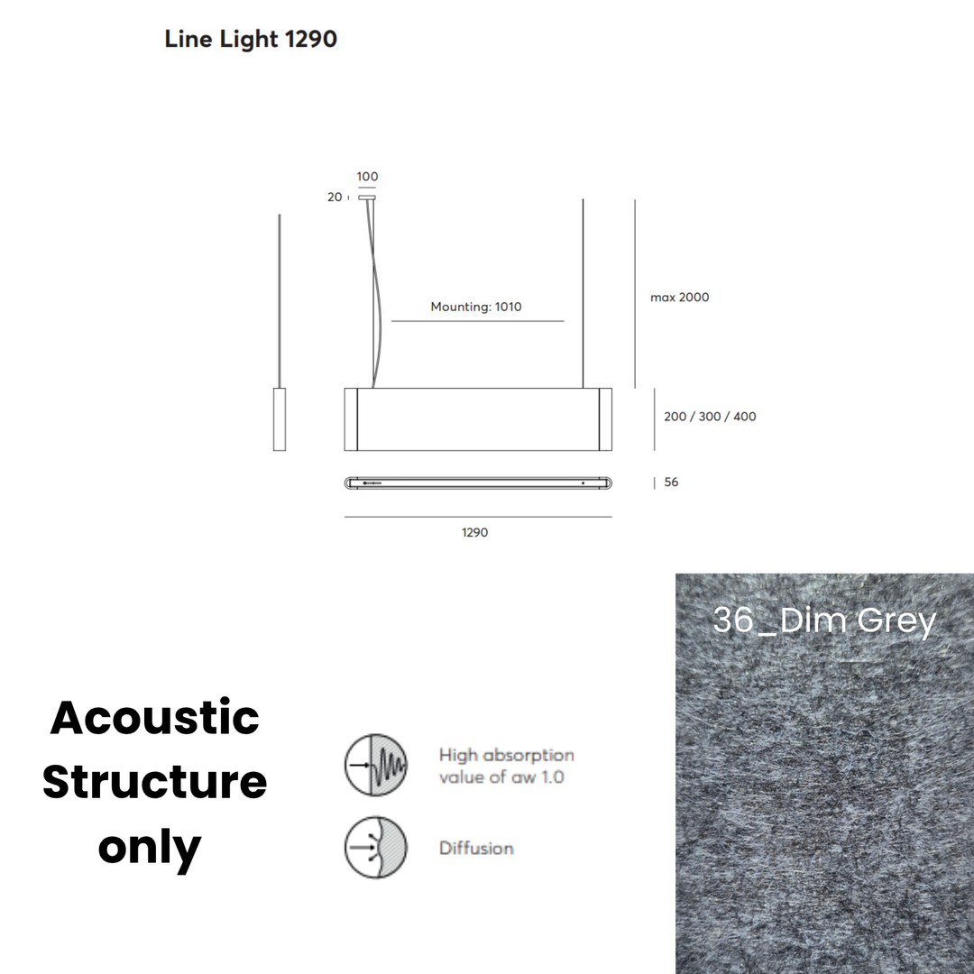 Line Acoustic Fixture Only