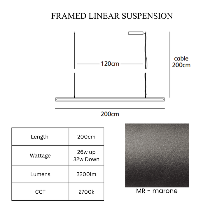 Framed Linear Suspension
