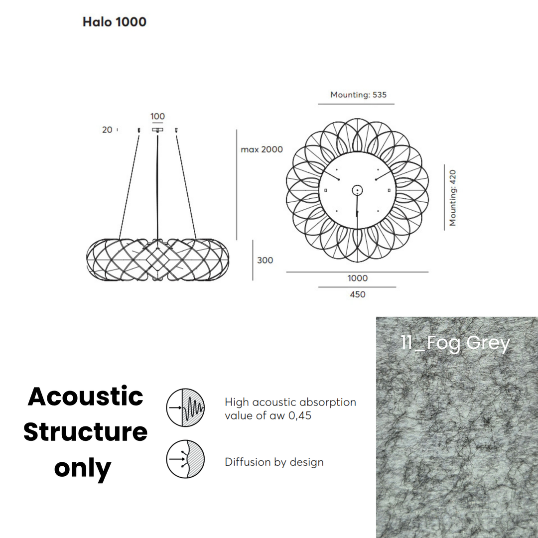 Halo Acoustic  Fixture Only
