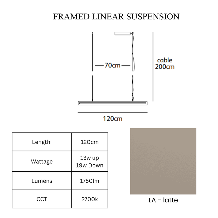 Framed Linear Suspension
