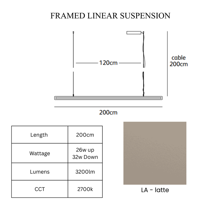 Framed Linear Suspension